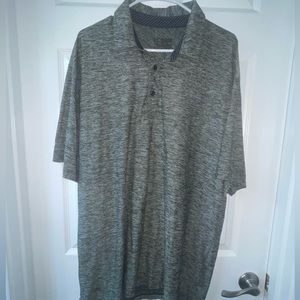 Heather Green Under Armour Loose Fit Polo